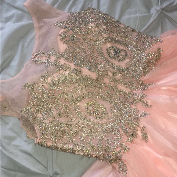 PINK AND GOLD DRESS - Picture 6 of 8